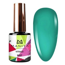 MANITA Гель-лак для ногтей c эффектом витража / Vitrage №07, изумрудный, 10 мл 23296