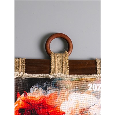 Декор настенный, панно «Календарь подвесной 2026. Сказочного года Лошади», 23.5×52 см