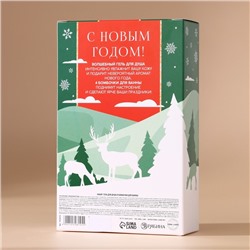 Подарочный набор URAL LAB «Снегопад чудес»: гель для душа 300 мл и бомбочки для ванны 4х40 г, Новый Год