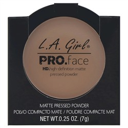 L.A. Girl, Компактная матирующая пудра для лица Pro Face HD, оттенок «Теплая карамель», 7 г