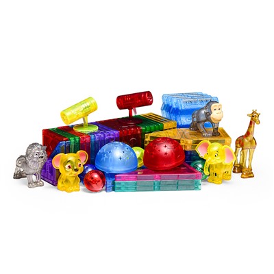 Конструктор магнитный "Животные африки" (64 дет.)