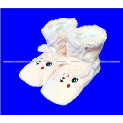 2 ПАРЫ - Подарочный набор носки-САПОЖКИ женские с мехом Мордочки ВЫСОКИЕ