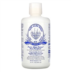 Herbal Answers, Pure Aloe Force, сок листа алоэ вера, 946 мл (32 жидких унции)