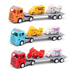 Автовоз с мотоциклом и машиной, под колпаком