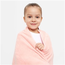 Полотенце детское «Крошка Я. Зайчик», 70×140 см, розовое