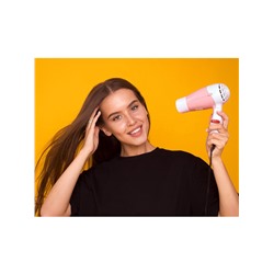 Фен Luazon LF-23, 800 Вт, 2 режима, складная ручка, розовый