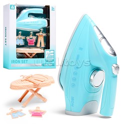 Бытовая техника "Утюг с гладильной доской" в коробке (цвет голубой)