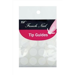 Planet Nails Трафарет для французского маникюра круглый, белый KRISTALLER, 1218829