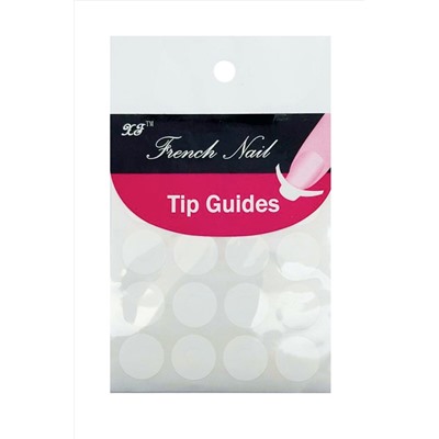 Planet Nails Трафарет для французского маникюра круглый, белый KRISTALLER, 1218829