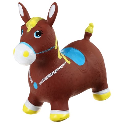 УЦЕНКА Попрыгун ZABIAKA «Лошадка», 55×29×50 см, коричневый