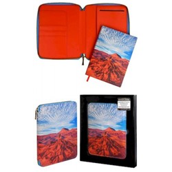 Ежедневник-органайзер недатированный А5+ 240 стр. 70556 "НАППА.БУТОН ПУСТЫНИ" кожзам, поролон, застежка "молния" #КРИСТИНА МАКЕЕВА Феникс