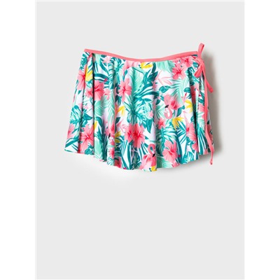 Комплект трикотажный для девочек: купальный костюм, юбка