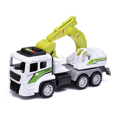 Машина "Грузовик экскаватор" в коробке