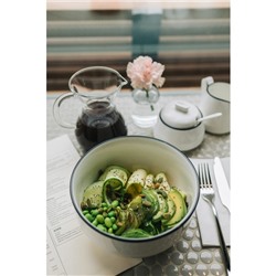 Салатник Magistro «Морской бриз», 250 мл, d=11.5 см, фарфор, белый