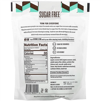 Cocomels, Coconut Milk Caramels, Sea Salt, 2.75 oz (78 g)