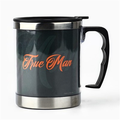 Термокружка True man: 400 мл, сохраняет тепло 2 ч
