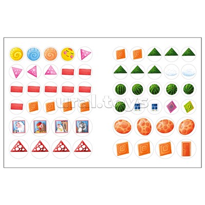 Наклейки для малышей. Формы