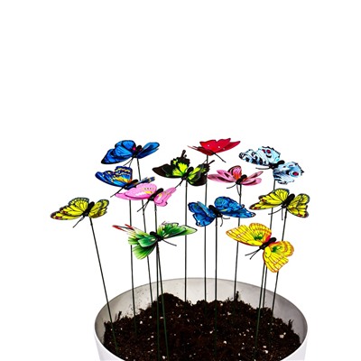 Штекер «Бабочка Дельфиус», 25 см, набор 15 шт., МИКС