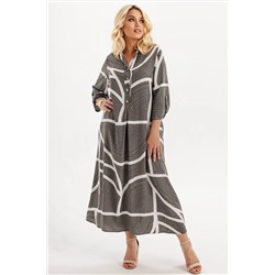 Платье штапель  6145/01/Хаки