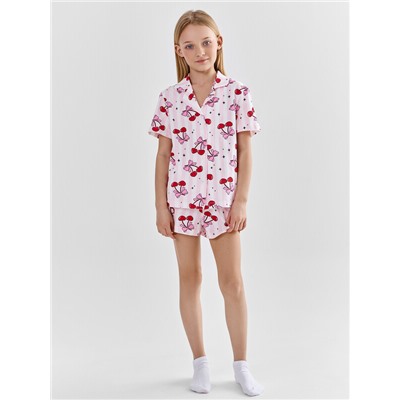 КОМПЛЕКТ ДЛЯ ДЕВОЧЕК (РУБАШКА, ШОРТЫ) 567745