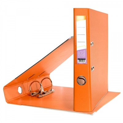 Папка-регистратор 55 мм PVC 2-стор. оранжевый, с уголками P2PVC-55/Org inФОРМАТ