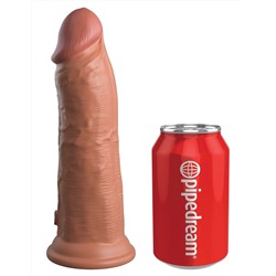 Кофейный фаллоимитатор 8  Silicone Dual Density Cock - 22,8 см.