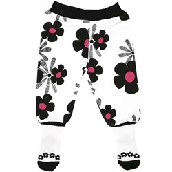 17045/4 Ползунки с носочком (цветочки)