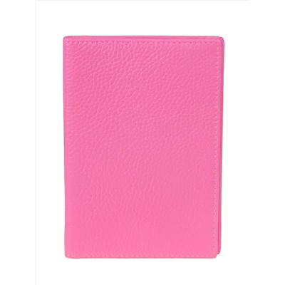 Обложка на паспорта из натуральной кожи, цвет розовый