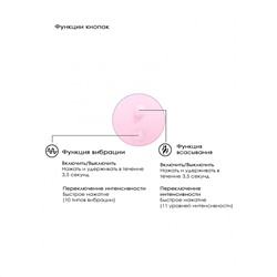 Розовый вакуум-волновой массажер с двойной стимуляцией Irresistible Mythical