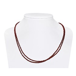 Бусы, шпинель шар грань 2,0 гранатовая, облагороженная, КА-0120
