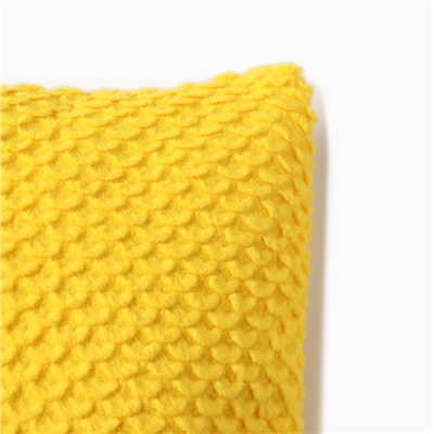 Подушка декоративная «Этель. Квадрат», 40×40 см, жёлтая