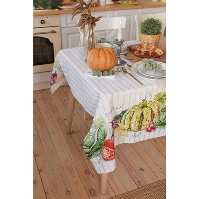 Скатерть Этель Vegetable, 180×147 см, 100% хлопок, репс 210 г/м²