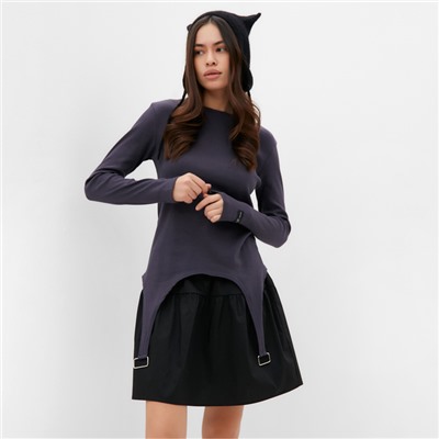 Юбка мини женский MIST, размер 44, чёрный