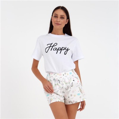 Шорты женские KAFTAN Unicorn, размер 40-42, белые