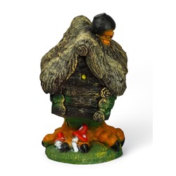 Садовая фигура из полистоуна «Избушка», 53×36 см