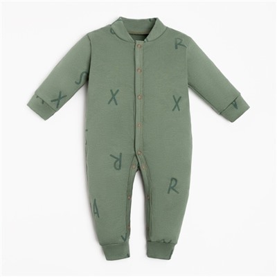 Комбинезон Крошка Я «NY», рост 68-74 см, цвет хаки