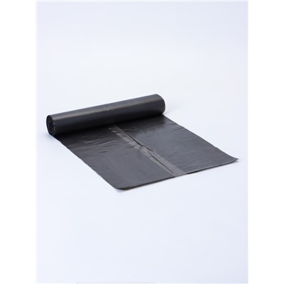 Мешки для мусора 60 л, ПНД, толщина 20 мкм, 20 шт. в рулоне, чёрные