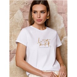 VILATTE Футболка D49.092