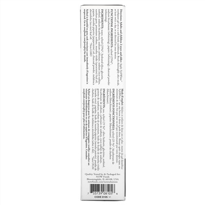 Now Foods, Solutions, XyliWhite, освежающая зубная гель-паста с древесным углем, мята, 181 г (6,4 унции)