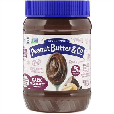 Peanut Butter & Co., Арахисовое масло с черным шоколадом Dark Chocolate Dreams 454 г