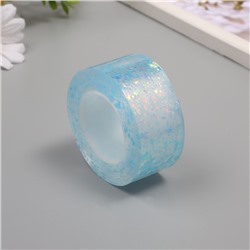 Клейкая нано-лента декоративная силикон «Сияние. Голубой», 3 см, дл. 3 м, 6.8×6.8×3 см