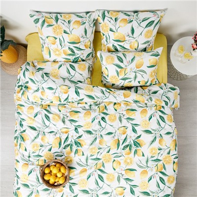 Постельное бельё 1.5-спальное «Ночь нежна. Лимоны», поплин