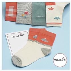Детские хлопковые носки  (Узор 14) MilanKo D-222