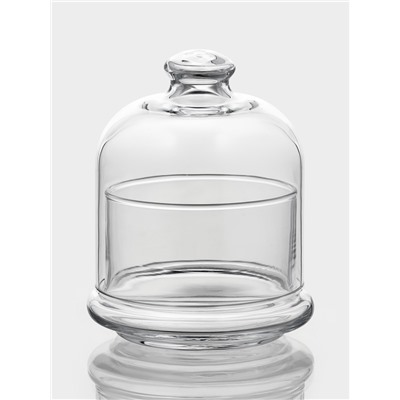 Ёмкости сервировочные Patisserie, 210 мл, с крышкой, набор 2 шт., стекло, прозрачные