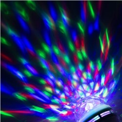 Лампа «Диско-шар», 8 см, Е27, свечение RGB