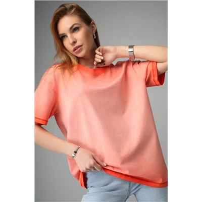 Женская футболка оверсайз с эффектом градиент Happyfox