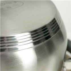 Набор кастрюль Катунь «Ирида», 2 предмета: 2.9 л, 3.9 л, капсульное дно, индукция, нержавеющая сталь