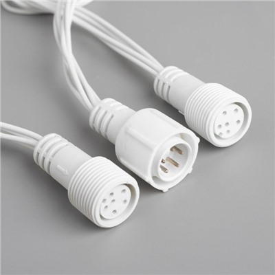 УЦЕНКА Гирлянда «Водопад» 2×1.5 м, IP44, УМС, белая нить, 400 LED, 220 В, 8 режимов, свечение белое