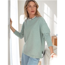 Джемпер из облегченного футера  с эластаном