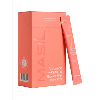 MASIL - ГЕЛЬ ДЛЯ ДУША С КЕРАМИДАМИ 7 CERAMIDE PERFUME SHOWER GEL STICK POUCH (SWEET LOVE), 8 МЛ * 20 ШТ